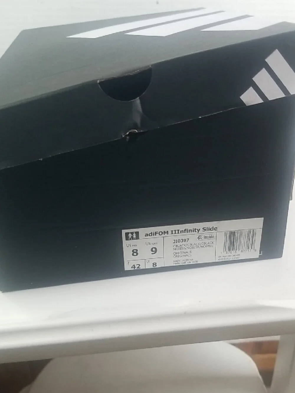 adidas Men's Black Contoured Slide Sandals